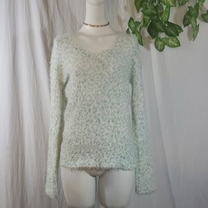 Justice fuzzy sweater size 18